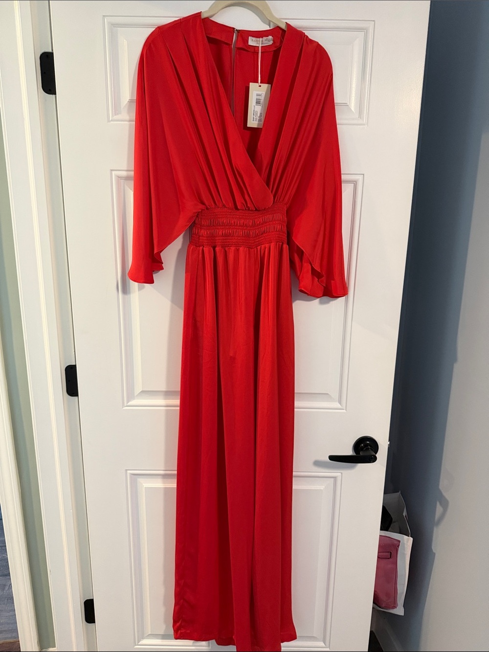 Ramy Brook Coral-Red Cheri Jumpsuit